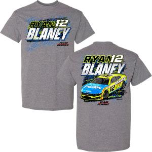Ryan Blaney 2025 Menards Peak 2-Spot T-Shirt Gray Buy Cheap Clearance