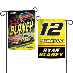 Ryan Blaney 2025 Menards Two Sided 12x18 Garden Flag Discount From China