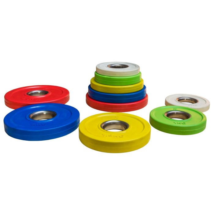 Rubber Coated Fractional Plate Set, Coloured - 15KG Finishline Sale Online