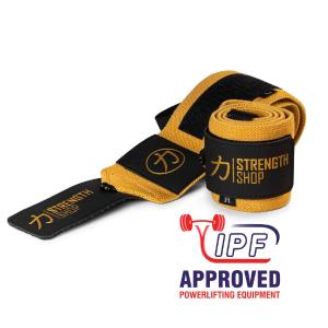 Gold Wrist Wraps  Medium, 30cm/60cm or 90cm, IPF Approved Looking For Online