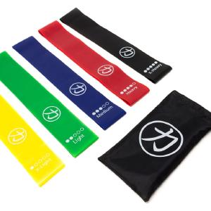 Glute Gymnastic Mini Bands - Set of 5 Incl. Bag For Sale Online