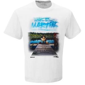 Martin Truex Jr Exclusive "See You At The Lake" Gone Fishing Featuring Career Milestones T-Shirt White - Sale Buy Cheap Discounts
