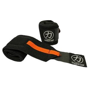 Medium Wrist Wraps, Black Orange - IPF Approved Buy Cheap New