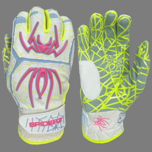 Spiderz HYBRID Batting Gloves - FLUORO Clearance With Mastercard
