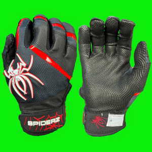 Spiderz PRO Batting Gloves - Black/Red/White Free Shipping Low Pice