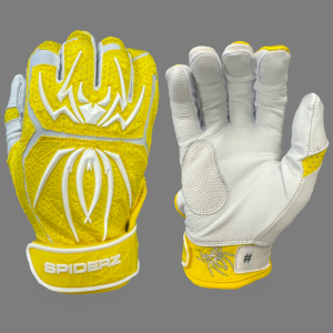 2024 Spiderz ENDITE LTD "Smooth Palm" Batting Gloves - Yellow/White Discount Tumblr