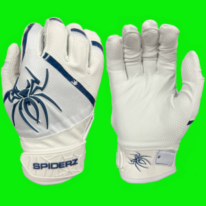 Spiderz PRO Batting Gloves - White/Navy Blue Cheap Discount Sale