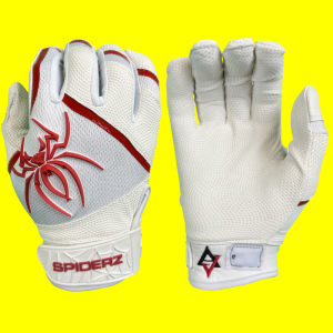 Spiderz PRO Batting Gloves - White/Sedona Red  - AJ Vukovich Series Recommend Sale Online