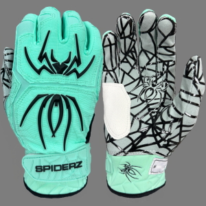 Spiderz HYBRID Batting Gloves - Mint/Black Free Shipping Get To Buy