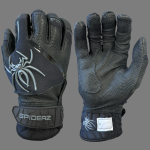 2025 Spiderz PRO PREMIER Batting Gloves - Black/Graphite Cheap