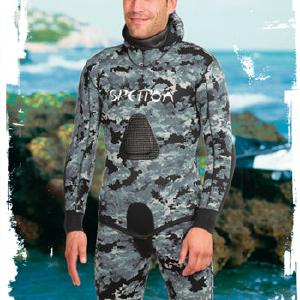 Spetton Black Digital Spearfishing Wetsuit 3mm Quality From China Cheap