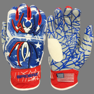 Spiderz HYBRID Batting Gloves - USA Flag Cheapest Pice