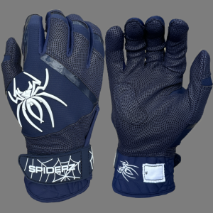 2025 Spiderz PRO PREMIER Batting Gloves - Navy Blue/White Comfortable