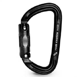 Rock Exotica RockD Auto Lock Carabiner  Black Cost For Sale