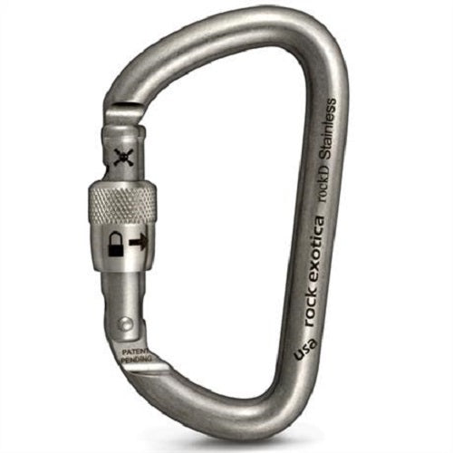 Rock Exotica rockD Stainless Steel Screw Gate Carabiner Cheapest Pice Online