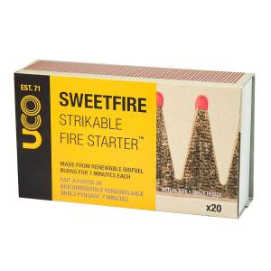 UCO Sweetfire Tinder Match Points - 20 Pack Free Shipping Classic