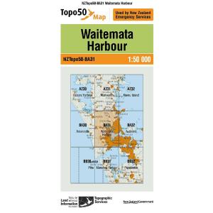 NZ Topo 50 Map BA31 Waitemata Harbour Huge Surprise For Sale