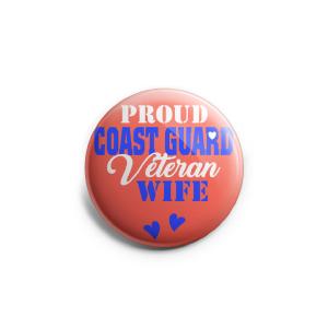 Proud Coast Guard Veteran Wife Topper Inexpensive Cheap Online