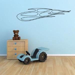 Twisted Fireball Ghost Flames Car Decal - Vinyl Decal - Wall Decal - CF545 Clearance Clearance Store