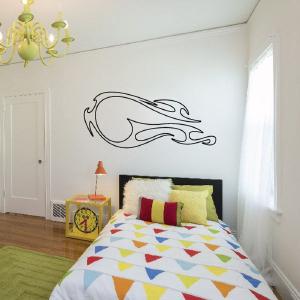 Twisted Fireball Ghost Flames Car Decal - Vinyl Decal - Wall Decal - CF663 Cheap Best