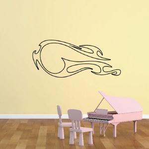Twisted Fireball Ghost Flames Car Decal - Vinyl Decal - Wall Decal - CF662 Free Shipping Genuine