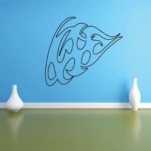 Twisted Fireball Ghost Flames Car Decal - Vinyl Decal - Wall Decal - CF347 For Sale 2025