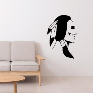 Simple Native American Head Decal The Cheapest Cheap Pice
