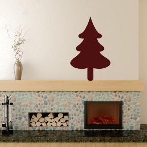 Simple Rounded Christmas Tree Vinyl Decal Shop Offer Online