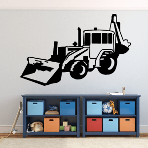 Simple Front Loader with Backhoe Decal 2025 New Cheap Pice