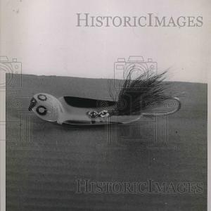 1937 Press Photo Fishing Tackle Lure On Display - nea80188 Finishline Online