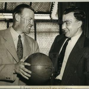 1942 Press Photo Red Rolfe Leaves Yankees to be Basketball Coach at Yale Discount Cheapest