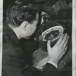 1939 Press Photo Azimuth Circle Compass Mariners Boston Outlet New Styles
