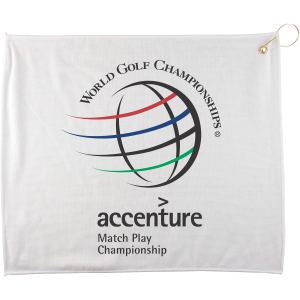 1518PBW - 15" X 18" Polyester Blend White Golf Towel  W G&h Visit Online