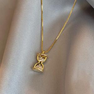 Exquisite Clavicle Chain Hourglass Pendant Fashion Jewelry Necklaces Deals Cheap Online