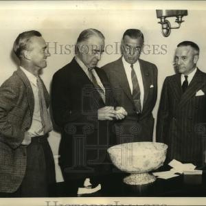 1938 Press Photo Davis Cup tennis trophy ,Capt Harry Hopman & Walter Pate Buy Cheap Websites
