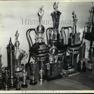 1938 Press Photo American Legion Trophies Get Authentic