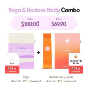 Yoga & Badass Body Goals Journals (At-Home, No Equipment Needed) Best Seller