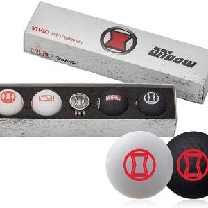 Volvik Vivid Marvel Golf Balls Black Widow 4-Ball Pack Cheap Original