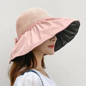 Weave Top Wide Brim Floppy Summer Hats with Bow Best Deals
