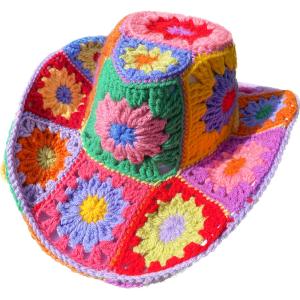 Daisy Cowboy Hat PDF Pattern (Granny Squares & Step by Step) For Cheap