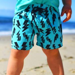 Teal Bolt Hybrid Swim Shorts Cheap Sale 100% Original