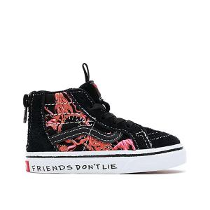 Zapatilla Vans Sk8-Hi Zip Stranger Things Infantil Negro Sale Pre Order