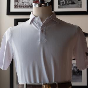 Holderness & Bourne - The Chapman Shirt - White Cotton Polo Sale Nicekicks