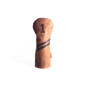 Americana Edition leather golf Headcover in Chestnut with Black Trim Driver Cheap Pictures