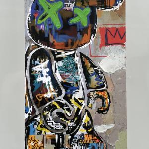 Skateboard - Graffiti Bear White - Gray Find Great Cheap Online