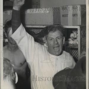 1945 Press Photo Charley Grimm manager Chicago Cubs celebrates pendant-Illinois. Fast Delivery Online