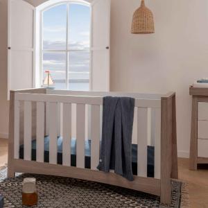 CuddleCo Lana Cot Bed in Ash/White Sale Low Pice Fee Shipping