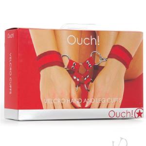 Ouch Velcro Hand/leg Cuffs Red Best Store To Get Cheap Online