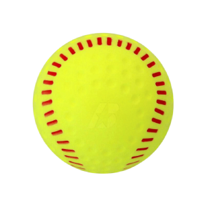 12in Yellow Dimpled Softballs with Simulated Red Seams (12 Pack) Free Shipping Best Store To Get