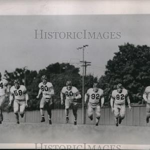 1944 Press Photo Purdue University Football, Frank Bauman, K Glaesner, P O'Brien Store Online